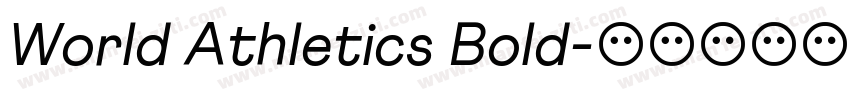 World Athletics Bold字体转换